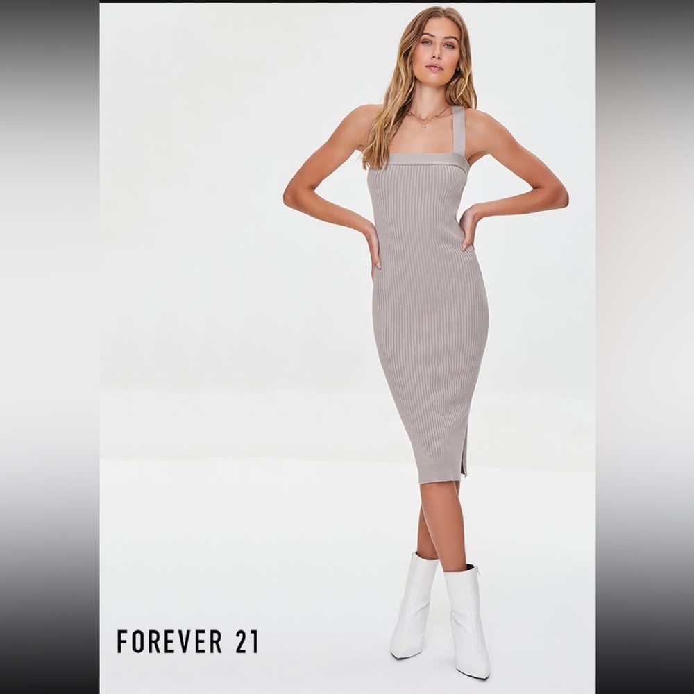Forever 21 Ribbed Midi Dress